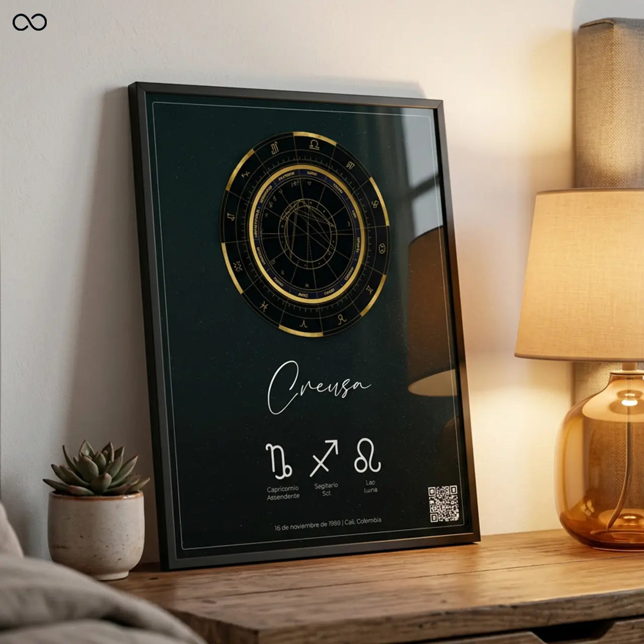 Astra - Cuadro personalizado con audio de la carta natal y propósito de vida.