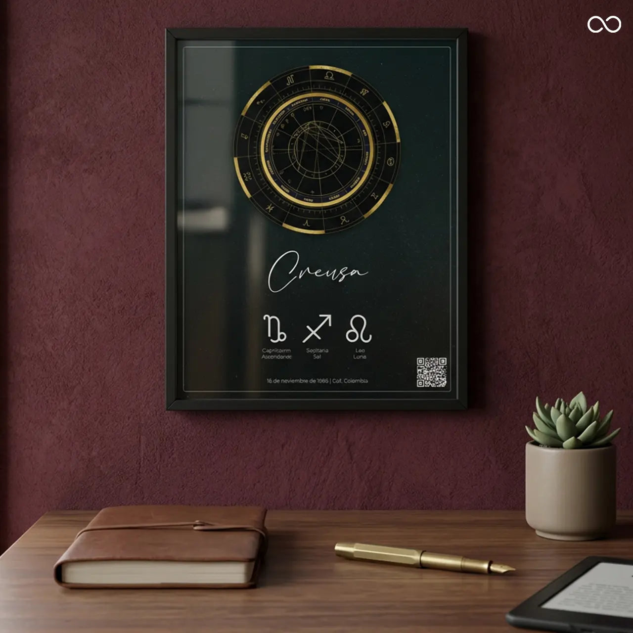 Astra - Cuadro personalizado con audio de la carta natal y propósito de vida.