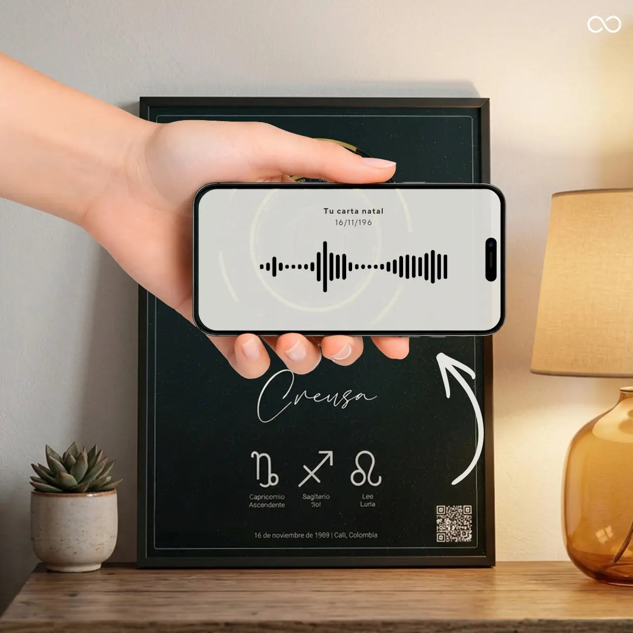 Astra - Cuadro personalizado con audio de la carta natal y propósito de vida.