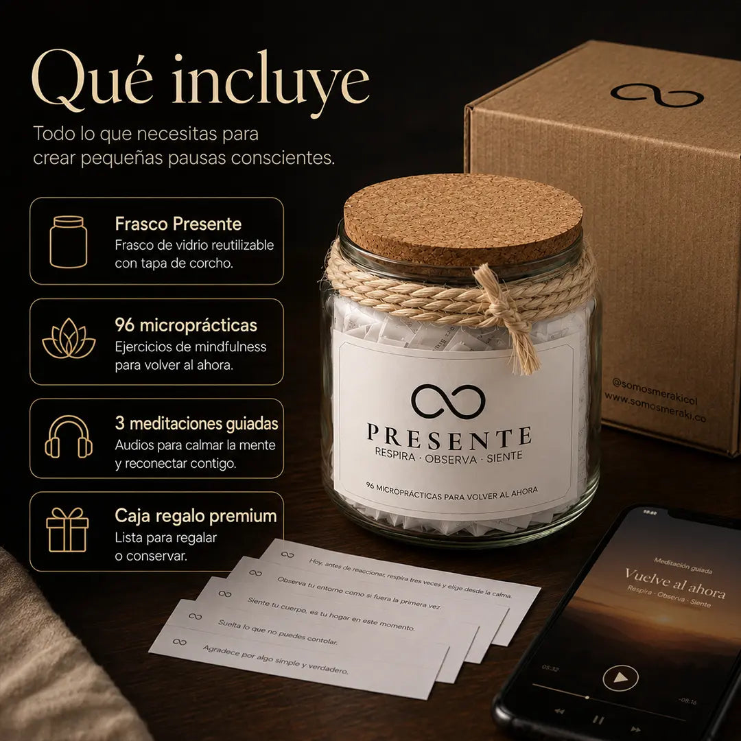 Frasco Presente - Prácticas para calmar la mente
